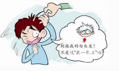 白头真的是发拔一根，长三根吗