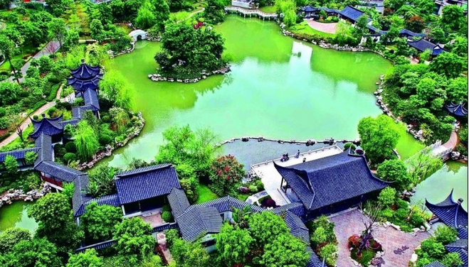 金鸡湖、盘门风景独秀