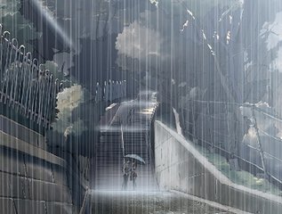 雨和雨伞