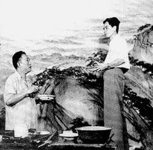 关山月（右）与傅抱石