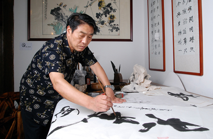 书画名家柏华明作品